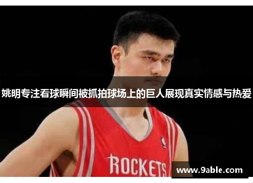 姚明专注看球瞬间被抓拍球场上的巨人展现真实情感与热爱